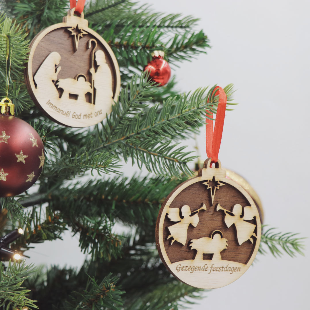 Pendentifs de Noël / Décorations de Noël style5 - Lot de 6