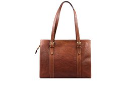 Læder dametaske 40 cm længde x 28 cm højde