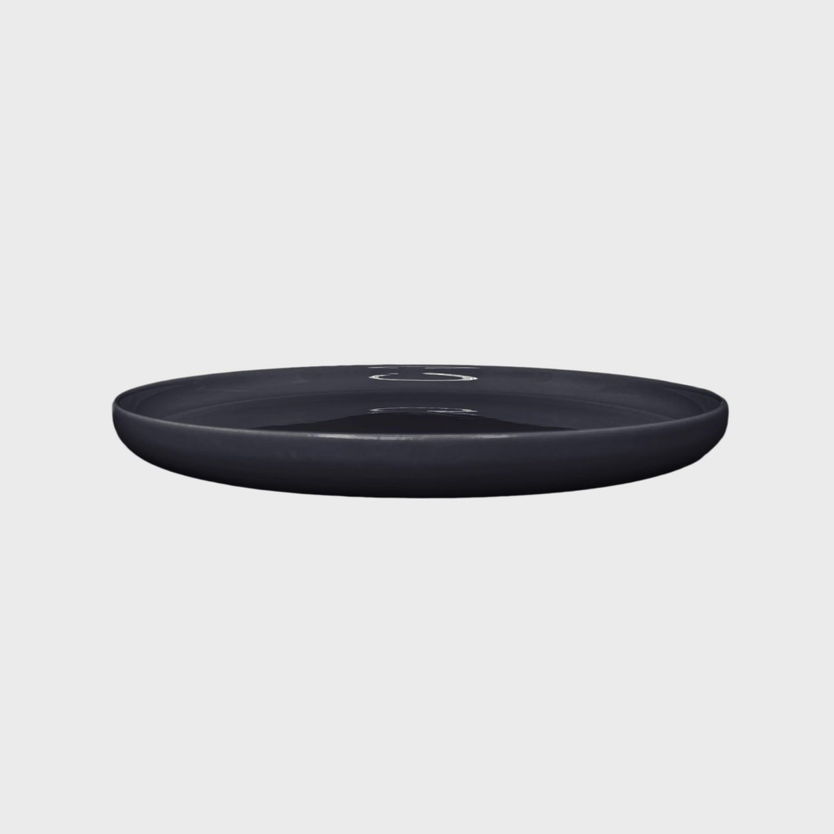 Elements Fossil Grey Dessert Plate
