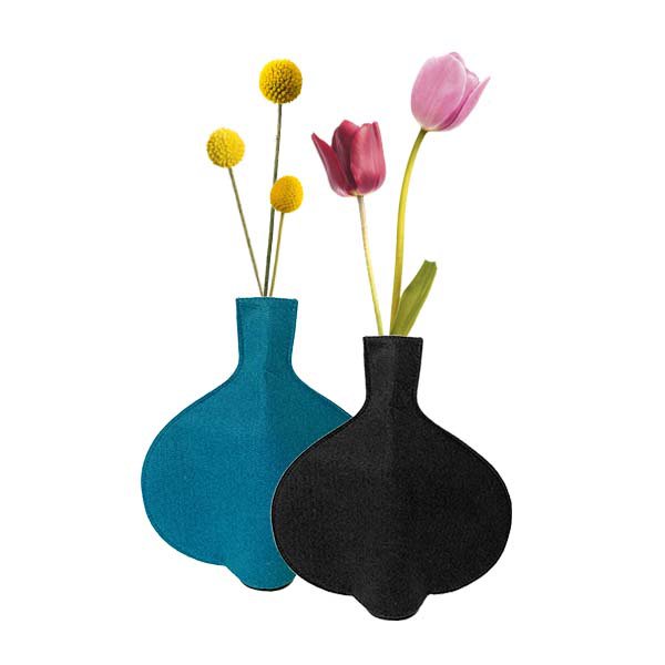RPET Flaschenvase Schwarz