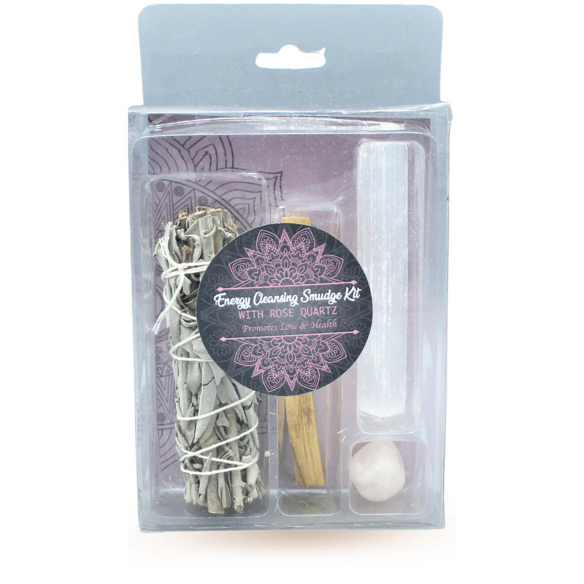 Energy Cleansing Smudge Kits mit Rosenquarz