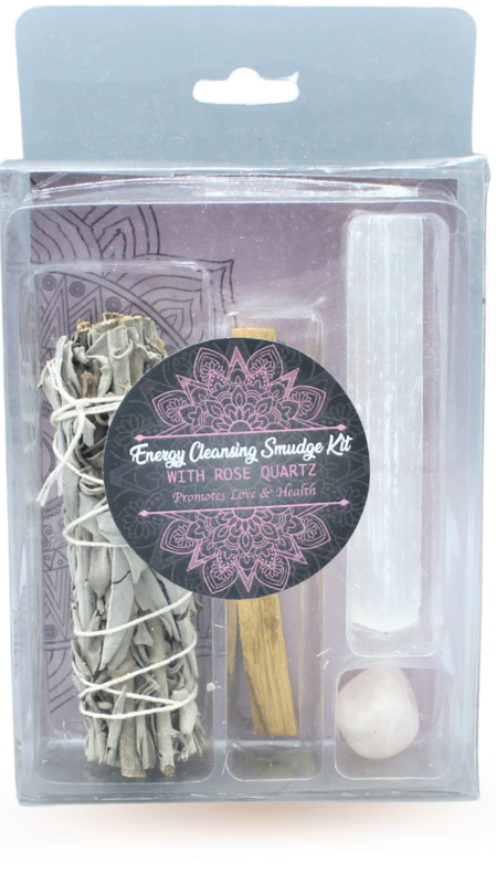 Energy Cleansing Smudge Kits mit Rosenquarz