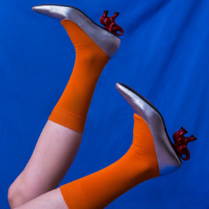 Klue organische einfarbige Socken | Orange