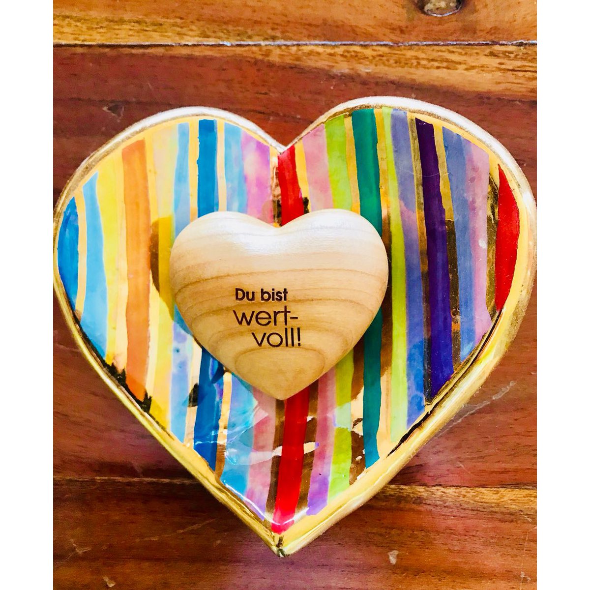 Thankgoods Hand Flatterer Coeur en bois Vous êtes précieux ! comme idée cadeau pour elle et lui !