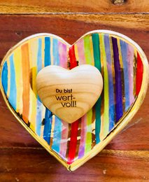 Thankgoods Hand Flatterer Coeur en bois Vous êtes précieux ! comme idée cadeau pour elle et lui !