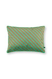 Cushion Block Stripes Green 35x50cm