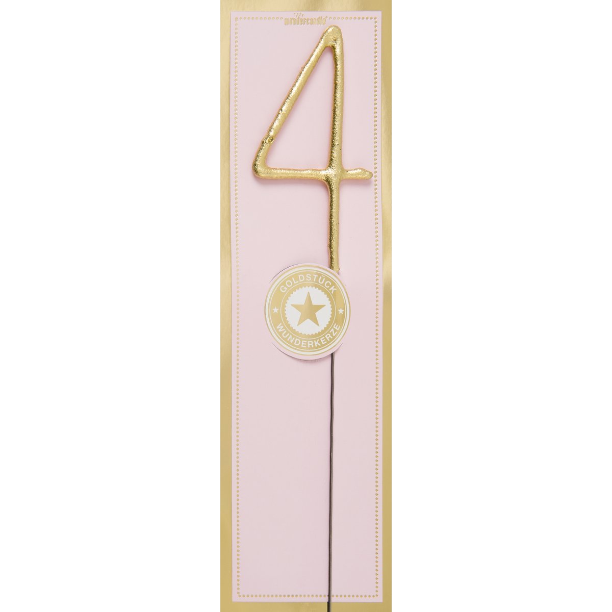 4 gold Goldstück pink Wondercandle® classic