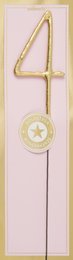 4 gold Goldstück pink Wondercandle® classic