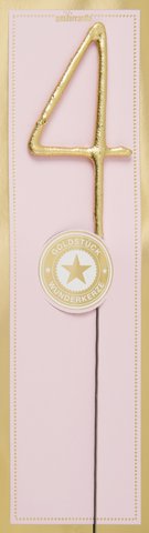 4 gold Goldstück pink Wondercandle® classic