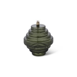Olielamp Twin grøn messing M