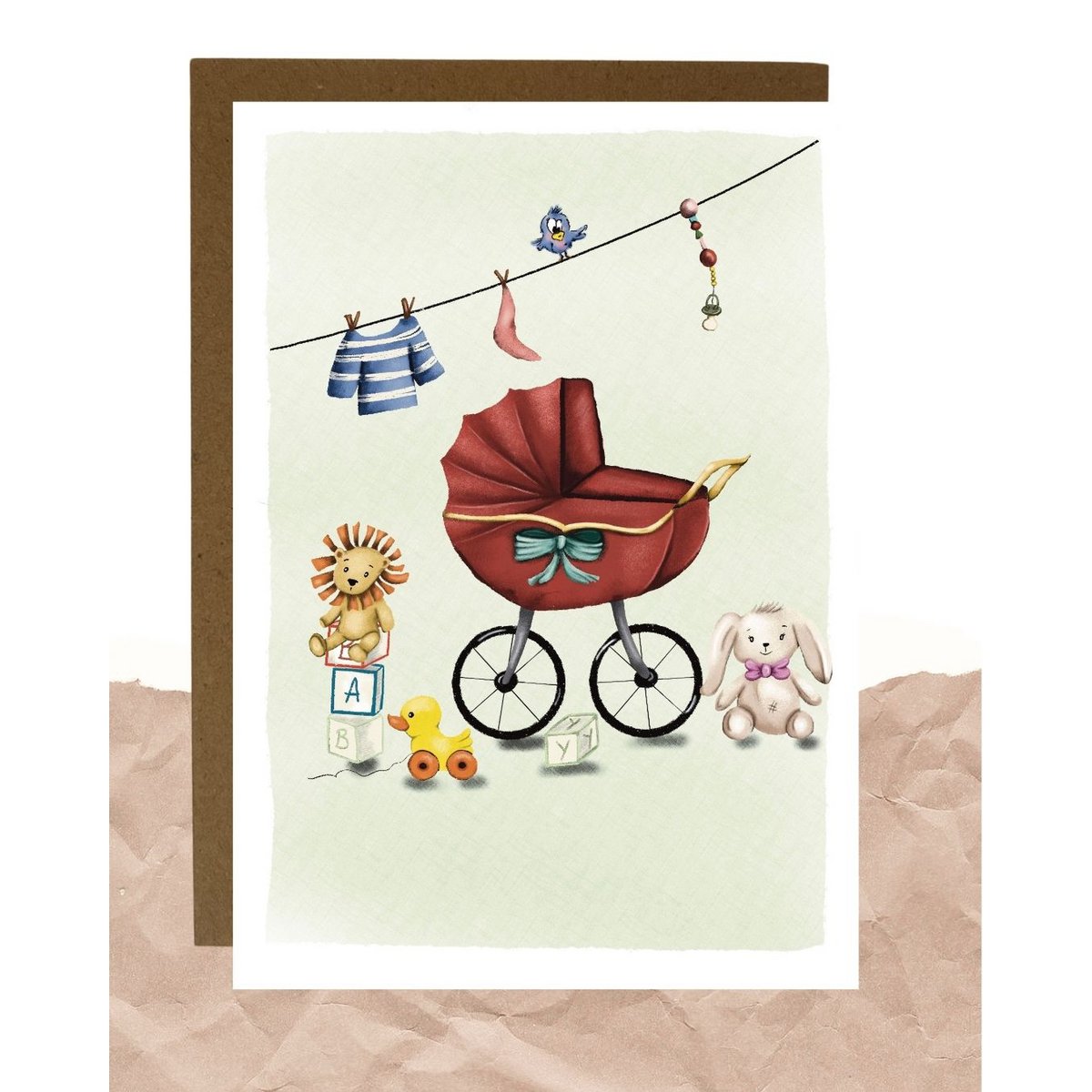 Postkaart - Hello baby!