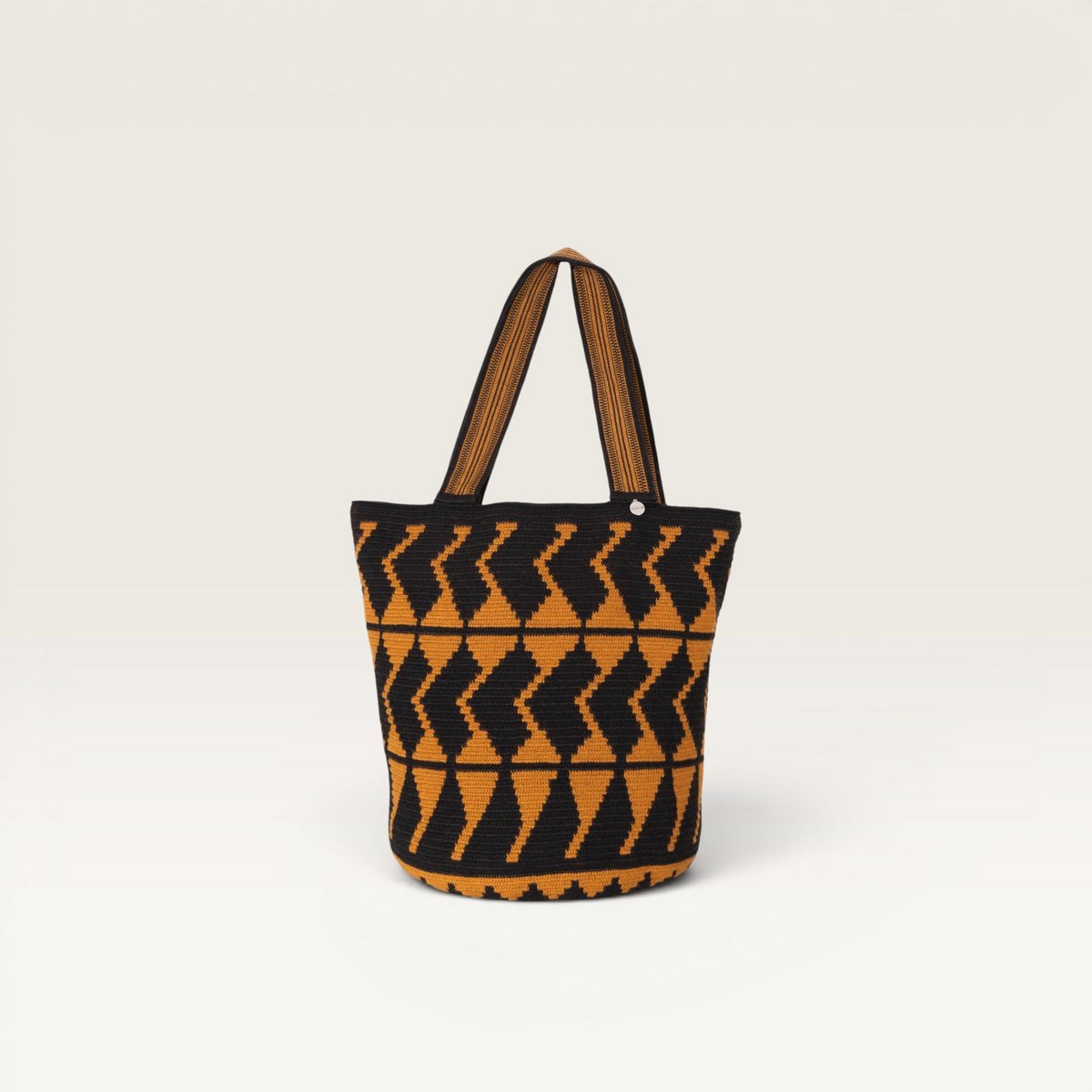 Geometrische Susu-Tasche | Ocker