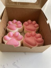 L'unico e solo in Orderchamp! Lovely Cat Paw Wax Melt/Candela (confezione da 4 zampe piccole)