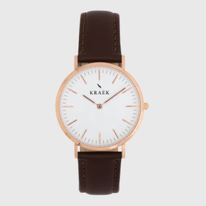 leeuwerik | Rosé goud | Bruin | 36 mm