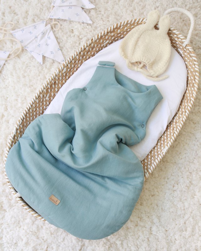 linen baby sleeping bag, baby sleeping sack summer 1 TOG, 1,5 TOG, 2,5 TOG