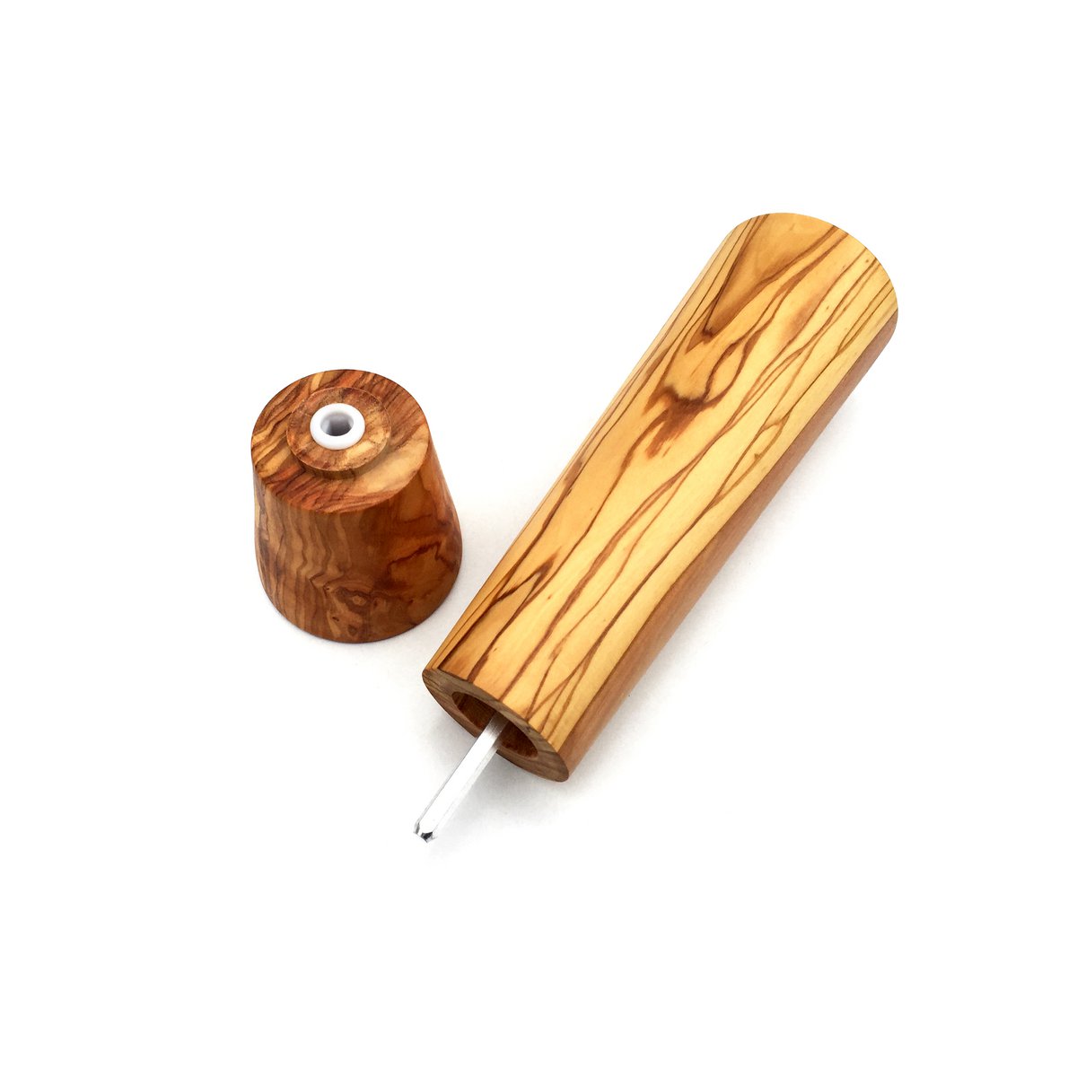 Salz- und Pfeffermühle Mühle handgemacht aus Olivenholz