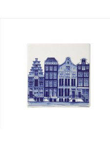 Fliesenkanalhäuser Nr. 1 - Delft Blue - 13 cm