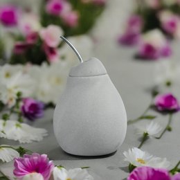Parfumebrænder - Belle Hélène - Duftende vokssmeltebrænder - Diffuser for æterisk olie og hjemmeduft - Aromaterapi lysestage i træ og keramik