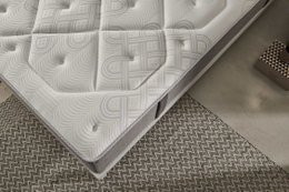 Platinium klassische viskoelastische Matratze -White - Dicke: 26 cm - Moonia