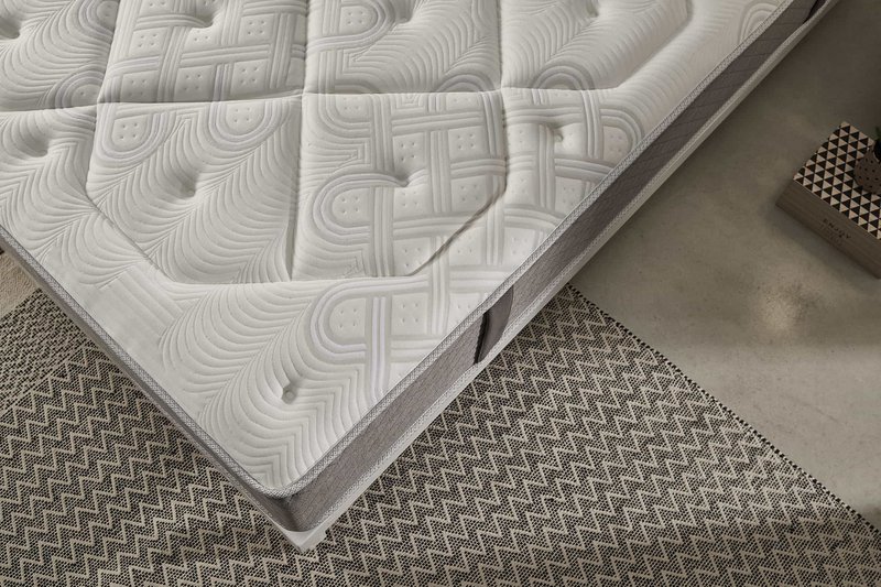 Platinium klassische viskoelastische Matratze -White - Dicke: 26 cm - Moonia