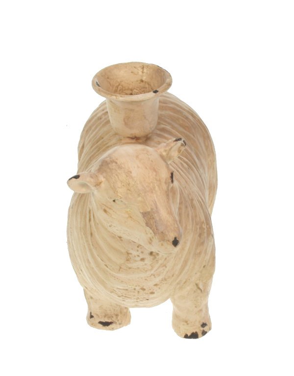 Candlestick sheep cream