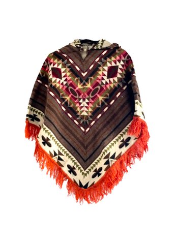 Poncho Alpaca | Taupe koraal 