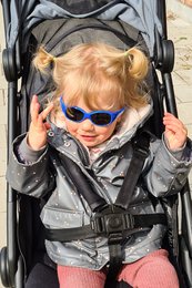Children's sunglasses Noah with strap 0 - 1 year - size S - aqua