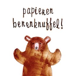 Kort Papir Bjørn Kram