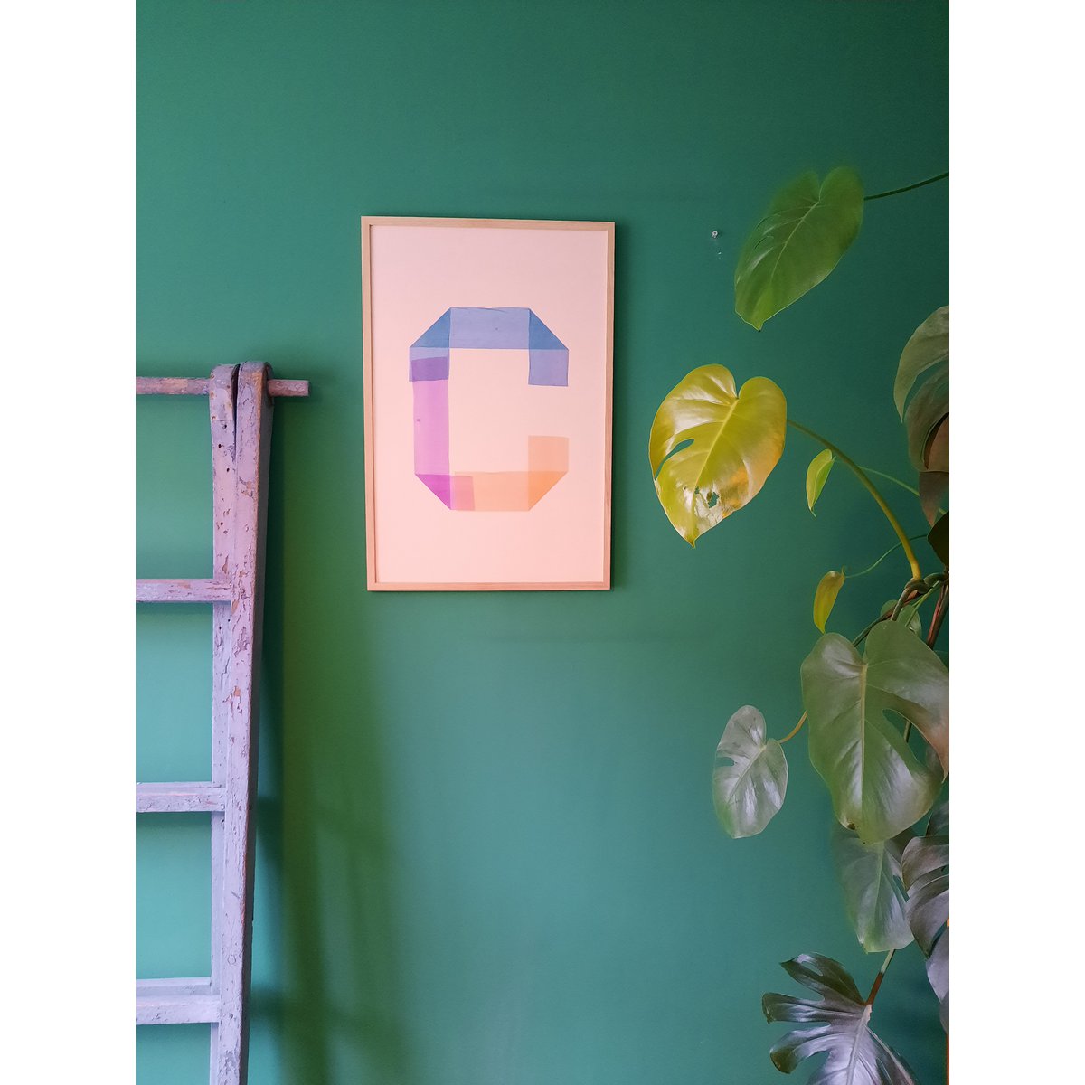 Plakat bogstav O print - Kreative noter