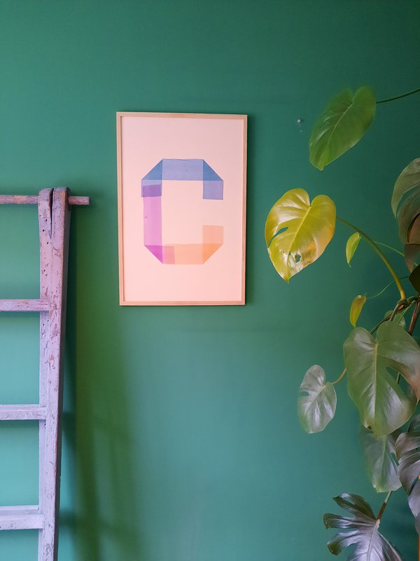 Plakat bogstav O print - Kreative noter