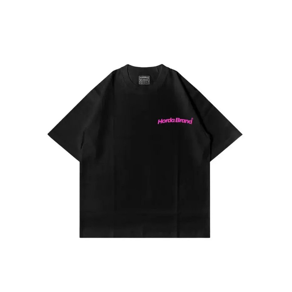 T-Shirt Nera Boxy Fit Oversize 100% Cotone Made in Italy Never Had