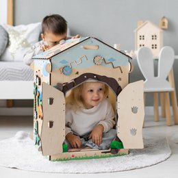 Busyboard Spielhaus DINO mit Beleuchtung