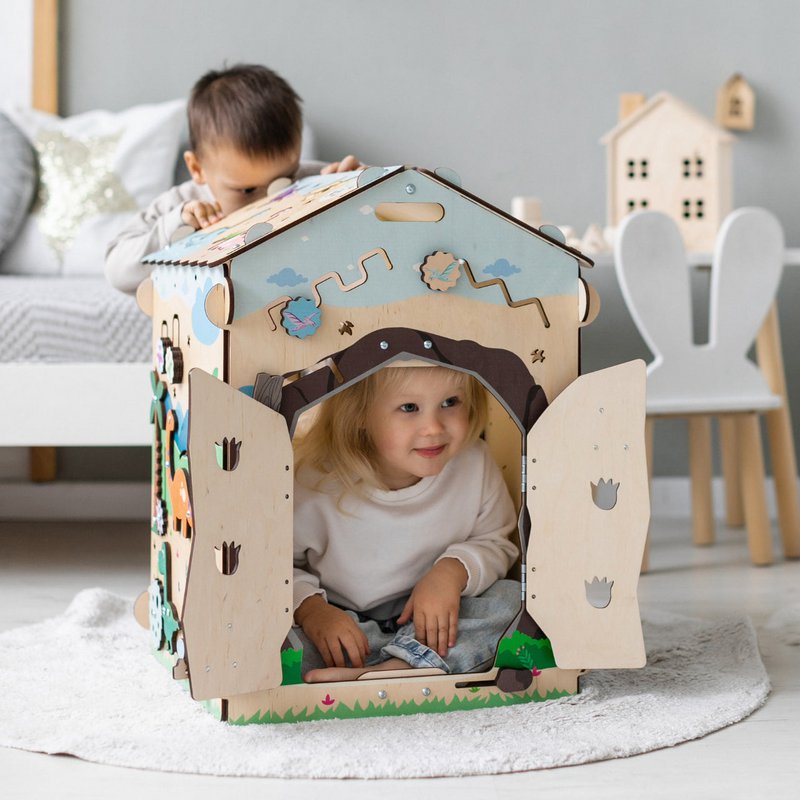 Busyboard Spielhaus DINO mit Beleuchtung