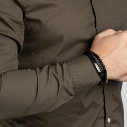 Bracciale in pelle "Perla"