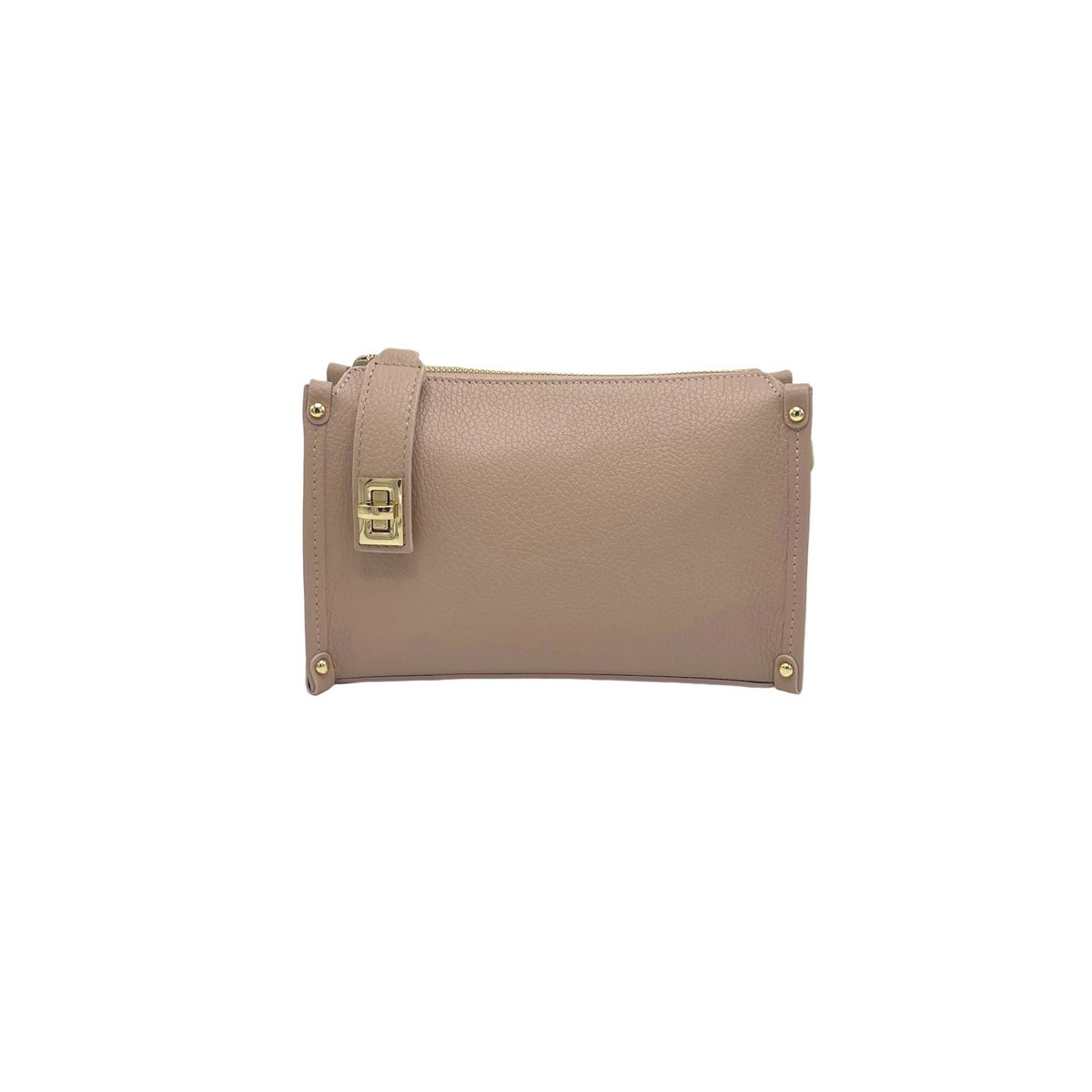 Boxy crossbodytas van echt leer, gemaakt in Italië, art. 112759