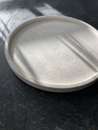 Vide-poche rond effet spray | Plat à bibelots | Porte-bijoux | Bougeoir | Décoration de maison