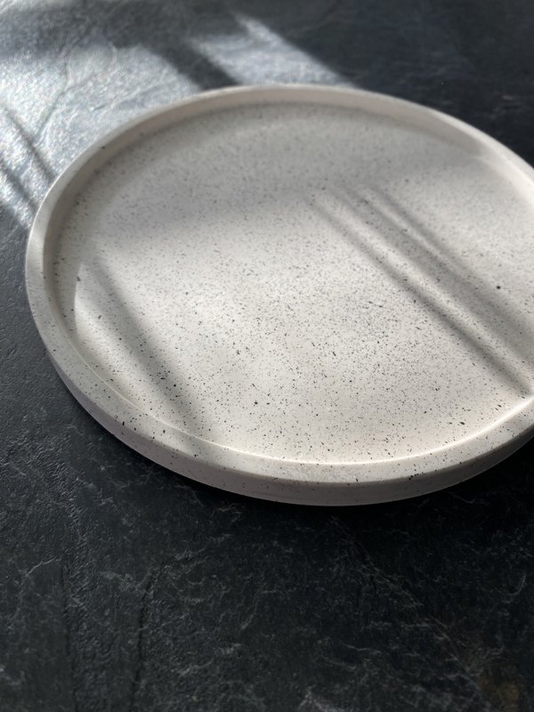 Vide-poche rond effet spray | Plat à bibelots | Porte-bijoux | Bougeoir | Décoration de maison