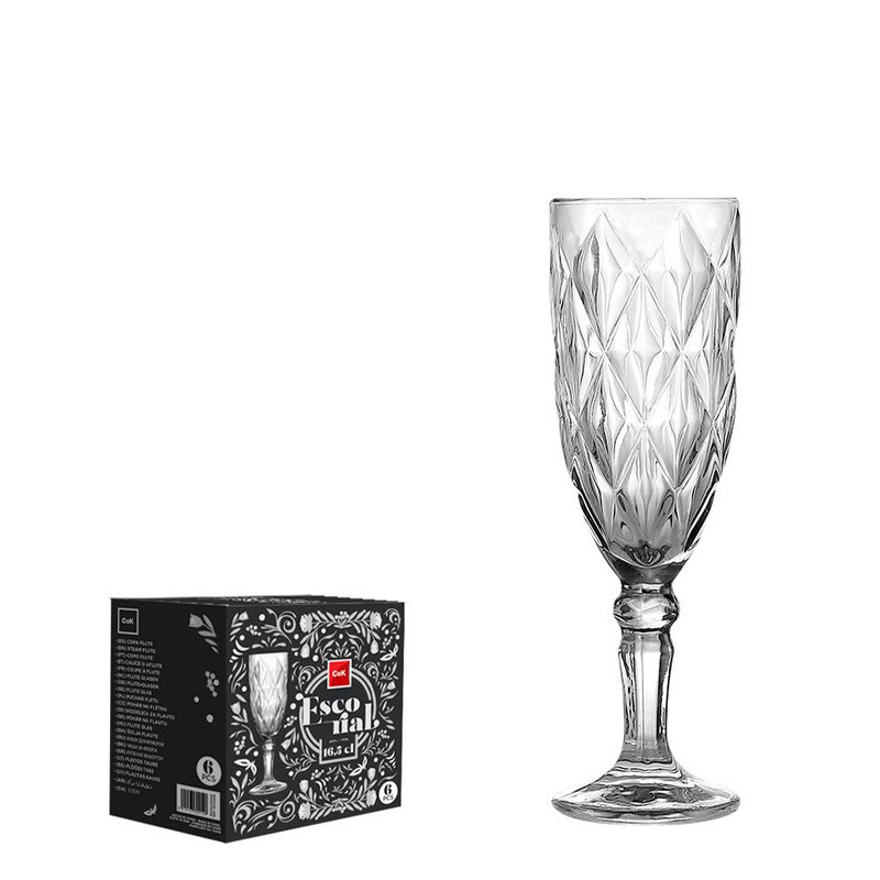 Flauto di champagne 16,5 cl escursione trasparente