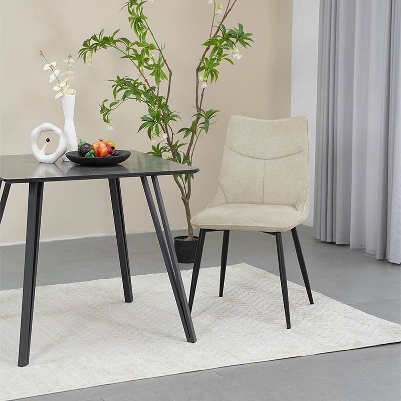 Chaise de salle à manger Giselle [lot de 2] [tissu lin]