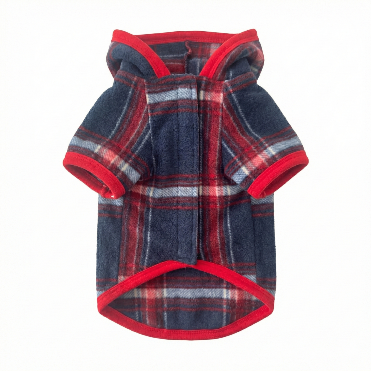 Alpha Dog Lumber Blue Plaid Fleece-hættetrøje (5-Sæt)