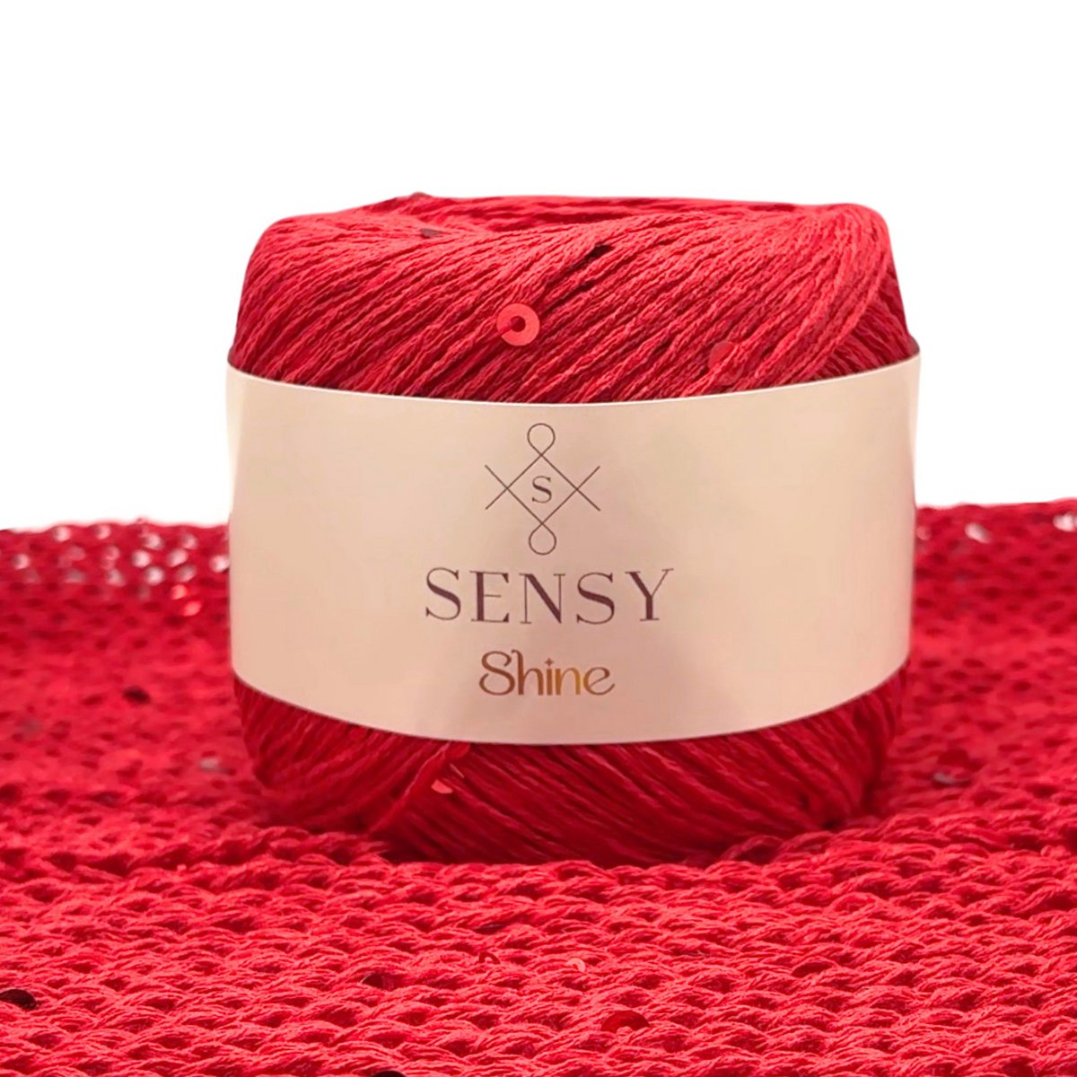Filato Sensy Shine, 3,5 once, 340 iarde, calibro 2 fine