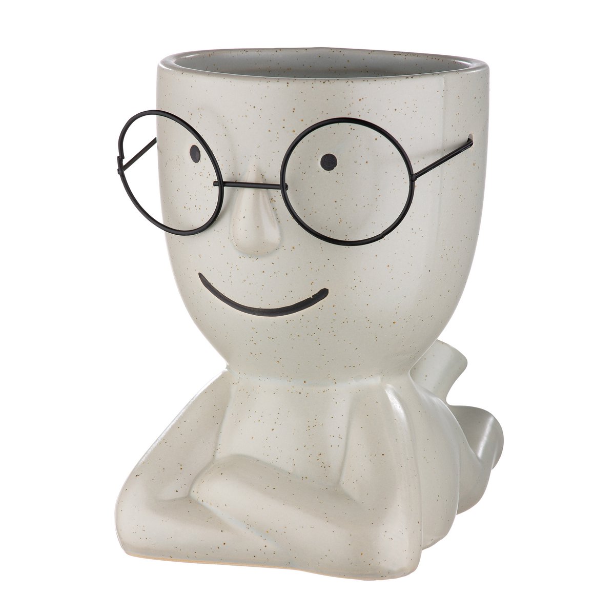 Ceramic vase "Smile" w. Glasses VE 4 so