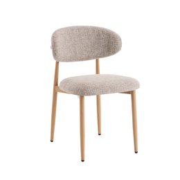 Dining room chair Celia Taupe Natural Santi