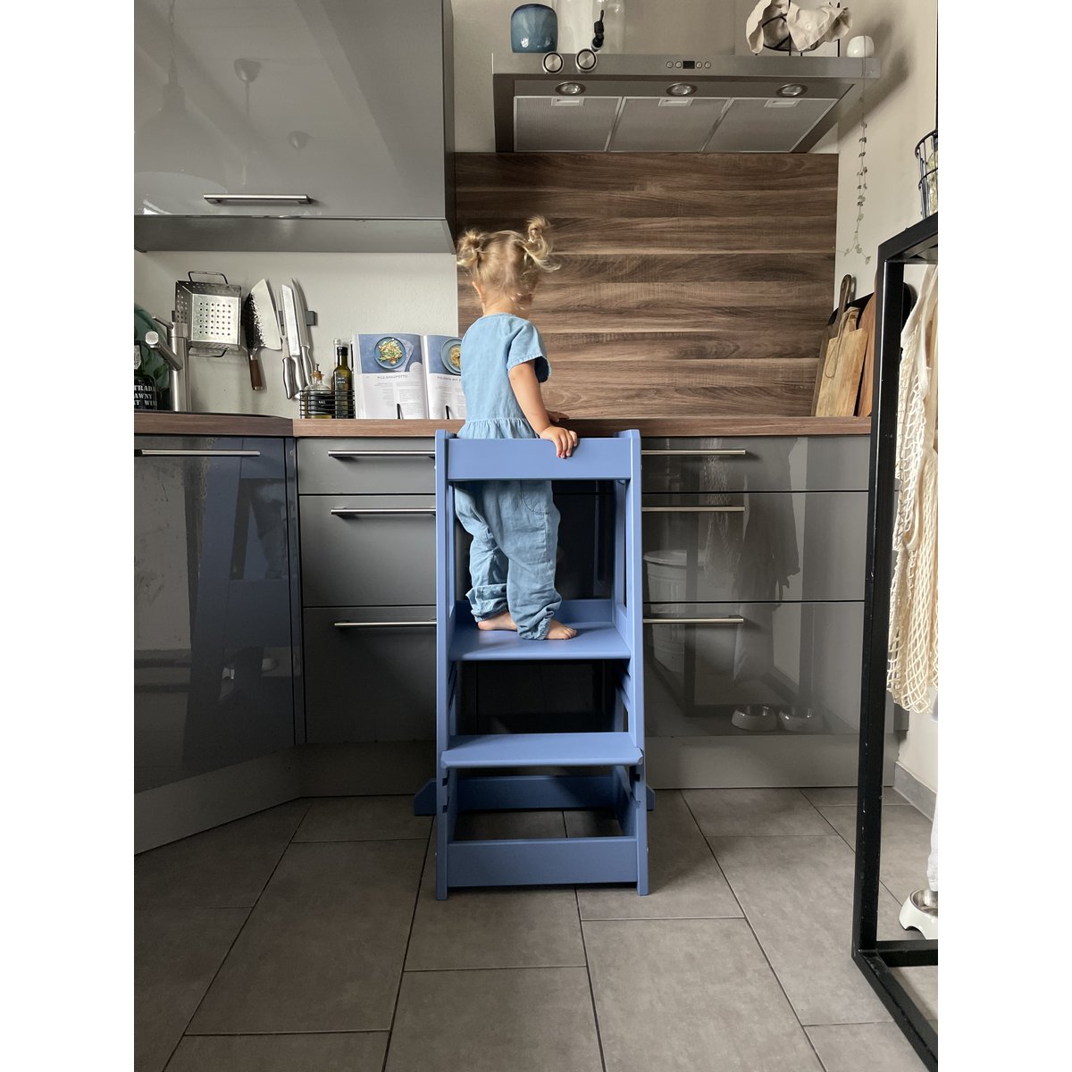 tiSsi® Lernturm FELIX Buche TAUBENBLAU