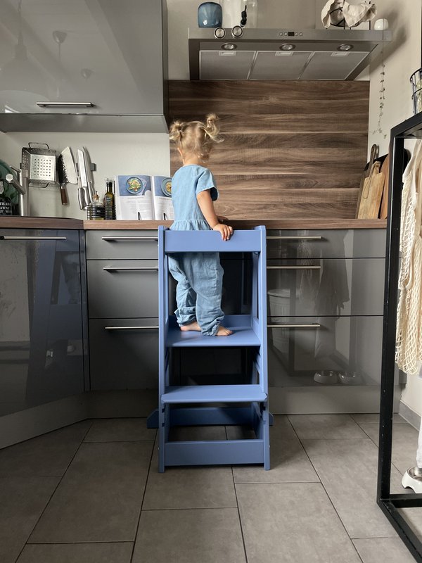 tiSsi® Lernturm FELIX Buche TAUBENBLAU