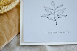 "Thinking of you" postcard