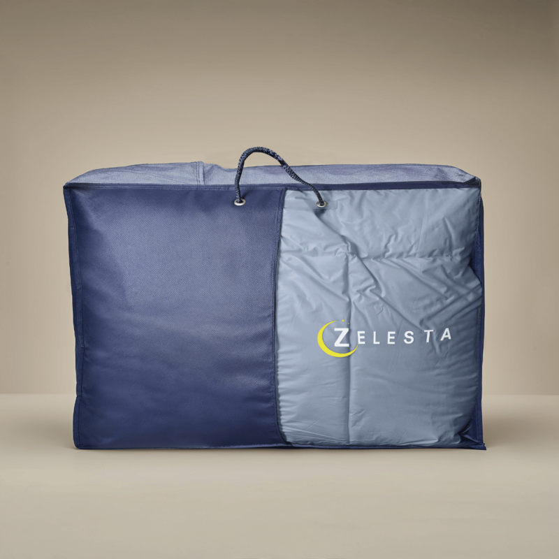 Piumino in cotone Zelesta Deluxe Duo Percalle - Dream Blue e Cream