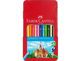 Buntstift FC Castle sechseckiges Metalletui mit 12 Stück.