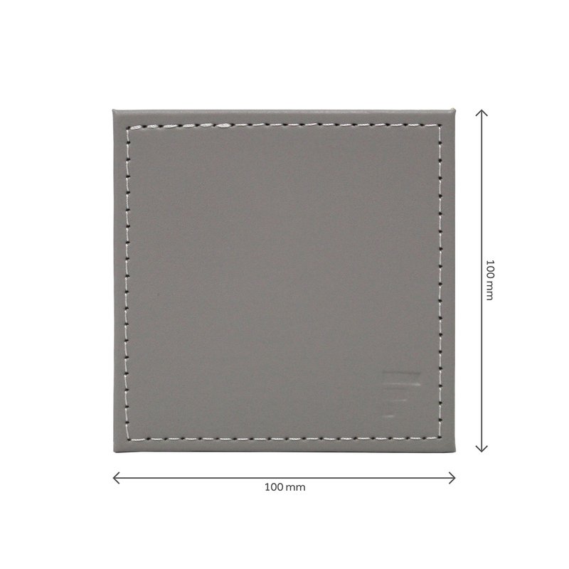 Coasters DUO, set of 4, grey/white