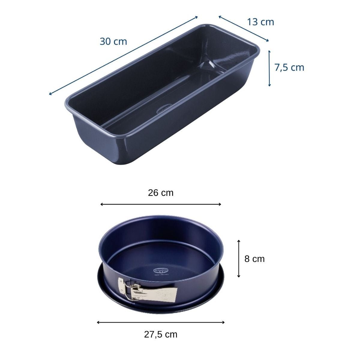 Stampo per torta da 30 cm e stampo a cerniera da 26 cm in smalto Dr. Oetker Back Liebe